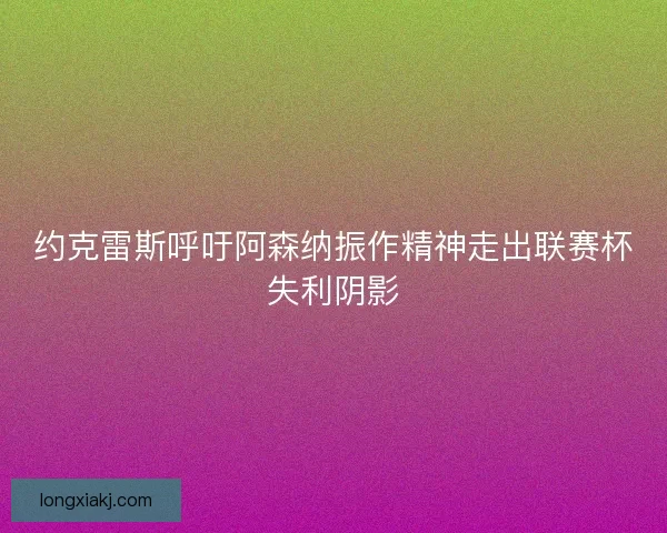 约克雷斯呼吁阿森纳振作精神走出联赛杯失利阴影